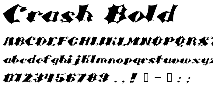 Crash Bold font